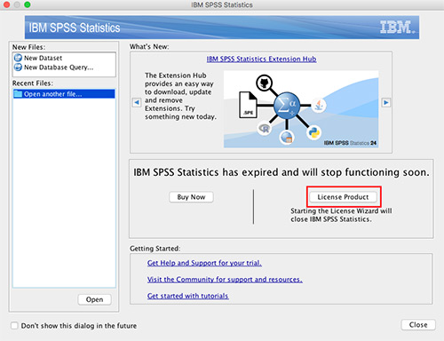 SPSS licence MAC OS